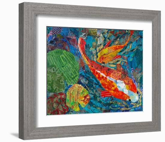 2 Koi-null-Framed Art Print