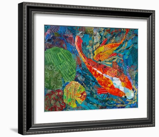 2 Koi-null-Framed Art Print