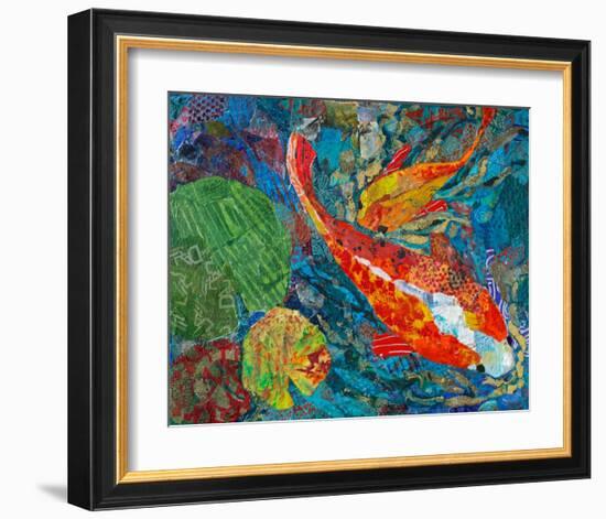 2 Koi-null-Framed Art Print