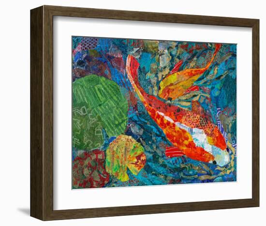 2 Koi-null-Framed Art Print