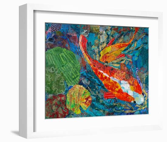 2 Koi-null-Framed Art Print