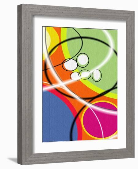 2 of 6 Abstract Art Retro Funk-Ricki Mountain-Framed Art Print