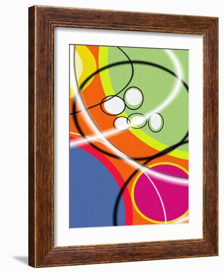 2 of 6 Abstract Art Retro Funk-Ricki Mountain-Framed Art Print