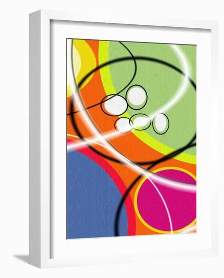 2 of 6 Abstract Art Retro Funk-Ricki Mountain-Framed Art Print