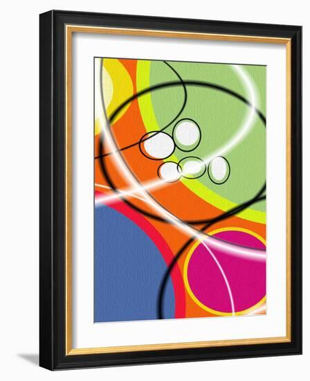 2 of 6 Abstract Art Retro Funk-Ricki Mountain-Framed Art Print