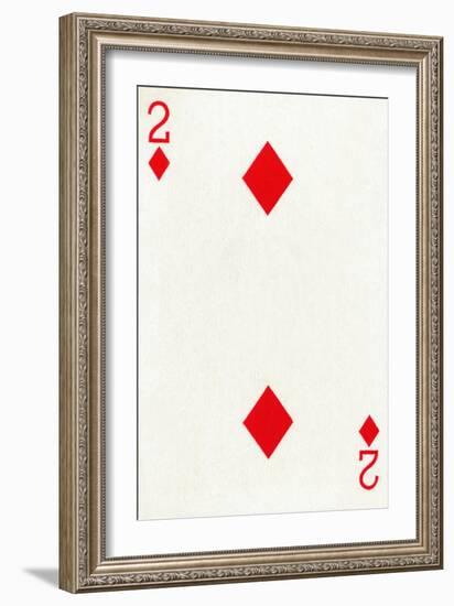 2 of Diamonds from a deck of Goodall & Son Ltd. playing cards, c1940-Unknown-Framed Giclee Print