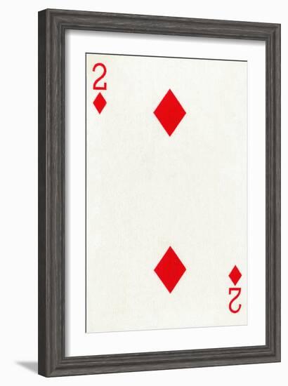 2 of Diamonds from a deck of Goodall & Son Ltd. playing cards, c1940-Unknown-Framed Giclee Print