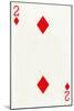 2 of Diamonds from a deck of Goodall & Son Ltd. playing cards, c1940-Unknown-Mounted Giclee Print