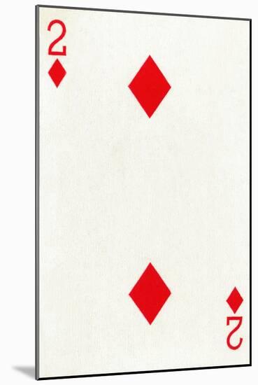 2 of Diamonds from a deck of Goodall & Son Ltd. playing cards, c1940-Unknown-Mounted Giclee Print