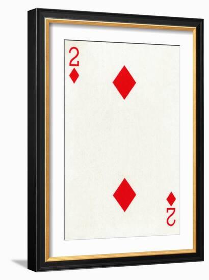 2 of Diamonds from a deck of Goodall & Son Ltd. playing cards, c1940-Unknown-Framed Giclee Print