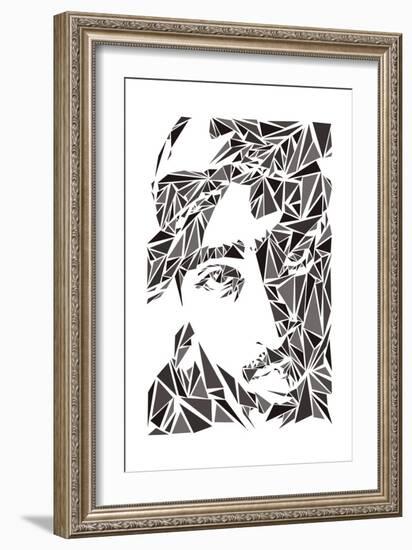 2 Pac-Cristian Mielu-Framed Art Print