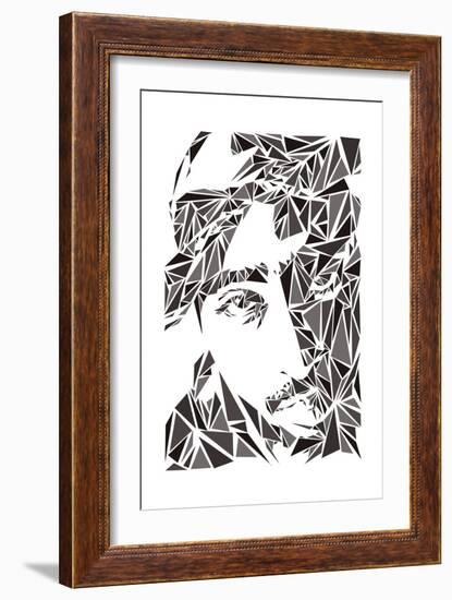 2 Pac-Cristian Mielu-Framed Art Print