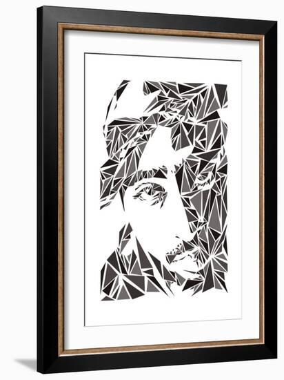 2 Pac-Cristian Mielu-Framed Art Print