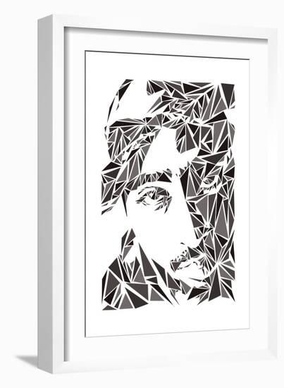 2 Pac-Cristian Mielu-Framed Art Print