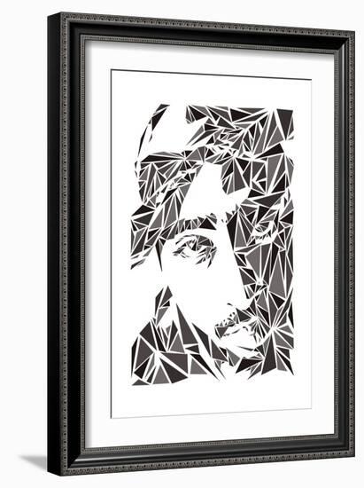 2 Pac-Cristian Mielu-Framed Art Print