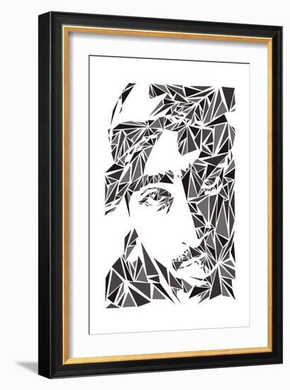 2 Pac-Cristian Mielu-Framed Art Print