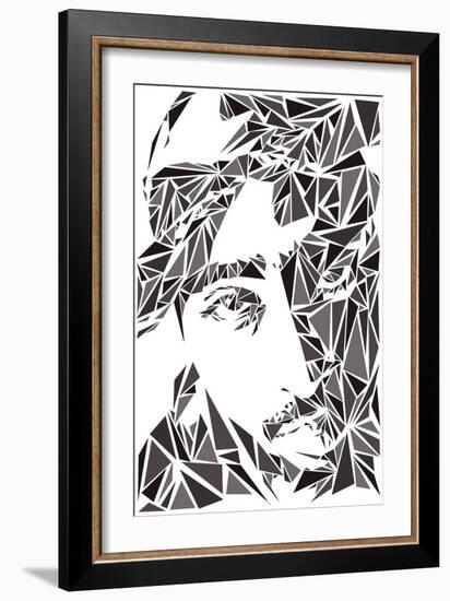 2 Pac-Cristian Mielu-Framed Art Print