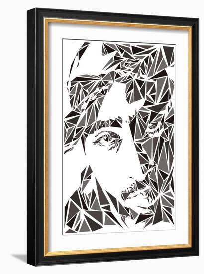 2 Pac-Cristian Mielu-Framed Art Print