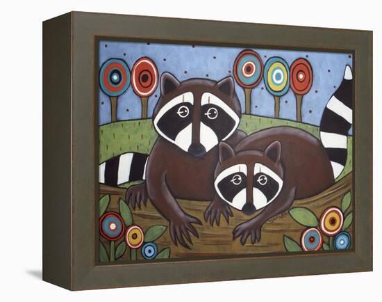 2 Raccoons-Karla Gerard-Framed Premier Image Canvas