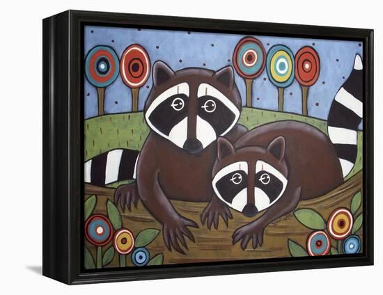 2 Raccoons-Karla Gerard-Framed Premier Image Canvas