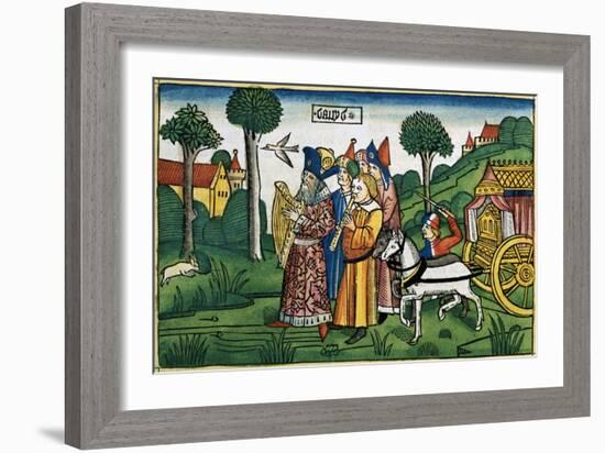 2 Samuel 6:1-5: David brings the Ark to Jerusalem-Unknown-Framed Giclee Print