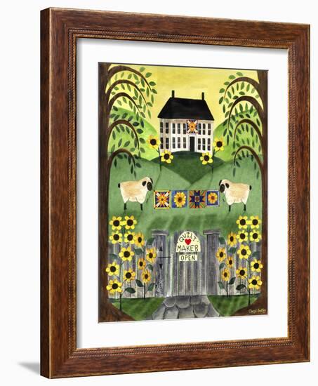 2 Sheep Quilt House-Cheryl Bartley-Framed Giclee Print