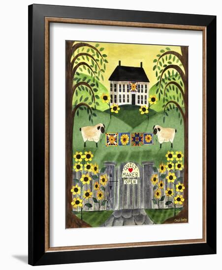 2 Sheep Quilt House-Cheryl Bartley-Framed Giclee Print