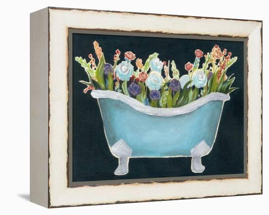 2-Up Bathtub Garden II-Grace Popp-Framed Stretched Canvas