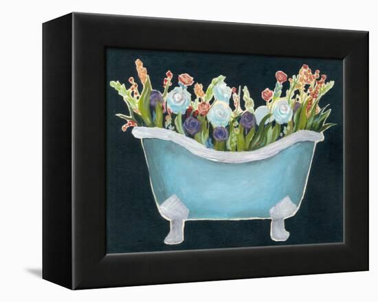 2-Up Bathtub Garden II-Grace Popp-Framed Stretched Canvas