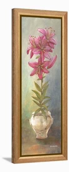 2-Up Lily Vertical-Wendy Russell-Framed Stretched Canvas