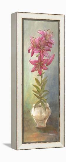 2-Up Lily Vertical-Wendy Russell-Framed Stretched Canvas