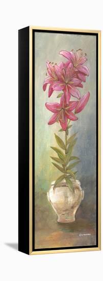 2-Up Lily Vertical-Wendy Russell-Framed Stretched Canvas
