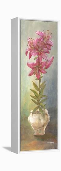 2-Up Lily Vertical-Wendy Russell-Framed Stretched Canvas