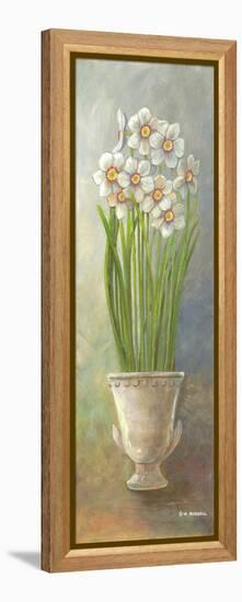 2-Up Narcissus Vertical-Wendy Russell-Framed Stretched Canvas