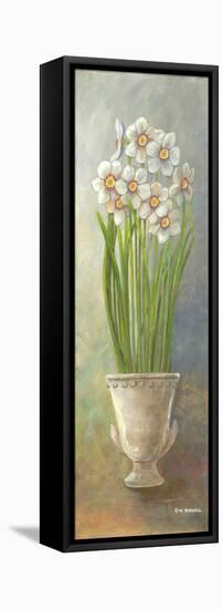 2-Up Narcissus Vertical-Wendy Russell-Framed Stretched Canvas