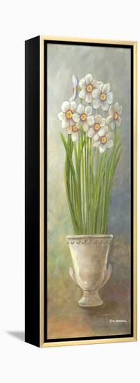 2-Up Narcissus Vertical-Wendy Russell-Framed Stretched Canvas