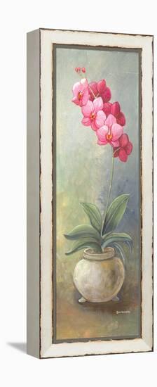 2-Up Orchid Vertical-Wendy Russell-Framed Stretched Canvas