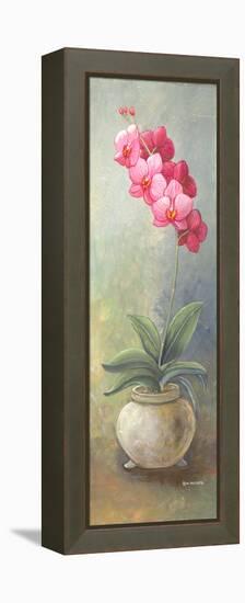 2-Up Orchid Vertical-Wendy Russell-Framed Stretched Canvas