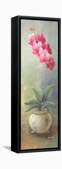 2-Up Orchid Vertical-Wendy Russell-Framed Stretched Canvas