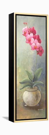 2-Up Orchid Vertical-Wendy Russell-Framed Stretched Canvas