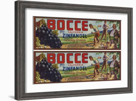 2-Up Vintage Wine Label II-Vision Studio-Framed Art Print