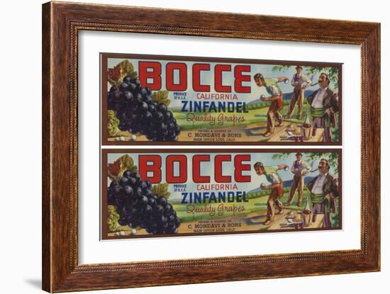 2-Up Vintage Wine Label II-Vision Studio-Framed Art Print