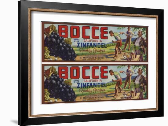 2-Up Vintage Wine Label II-Vision Studio-Framed Art Print