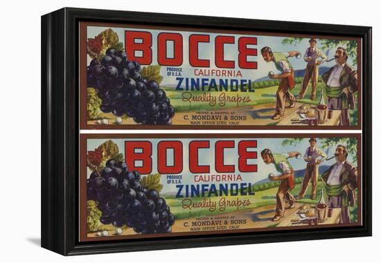 2-Up Vintage Wine Label II-Vision Studio-Framed Stretched Canvas