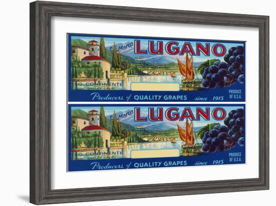 2-Up Vintage Wine Label III-Vision Studio-Framed Art Print