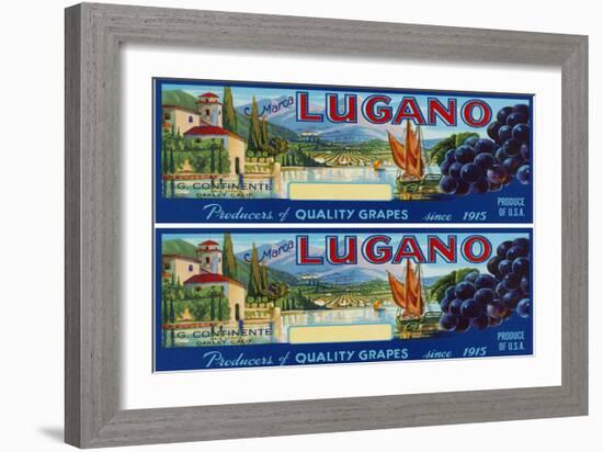 2-Up Vintage Wine Label III-Vision Studio-Framed Art Print