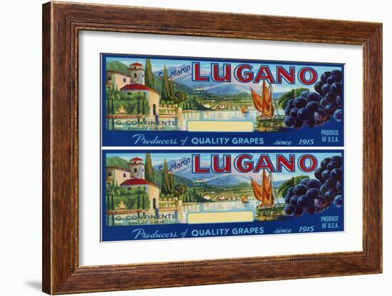 2-Up Vintage Wine Label III-Vision Studio-Framed Art Print