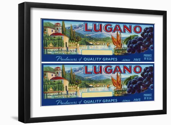 2-Up Vintage Wine Label III-Vision Studio-Framed Art Print