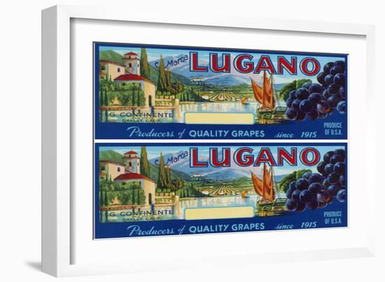 2-Up Vintage Wine Label III-Vision Studio-Framed Art Print