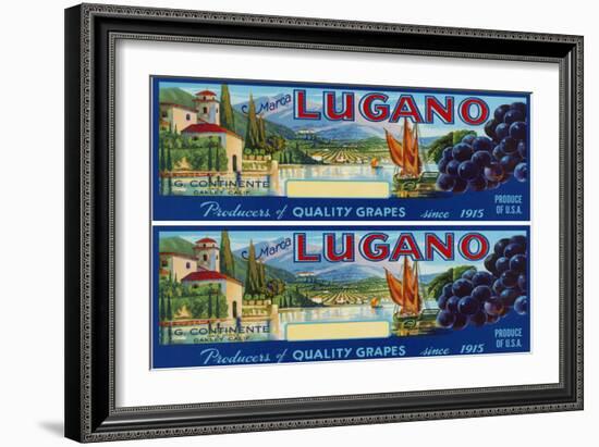 2-Up Vintage Wine Label III-Vision Studio-Framed Art Print